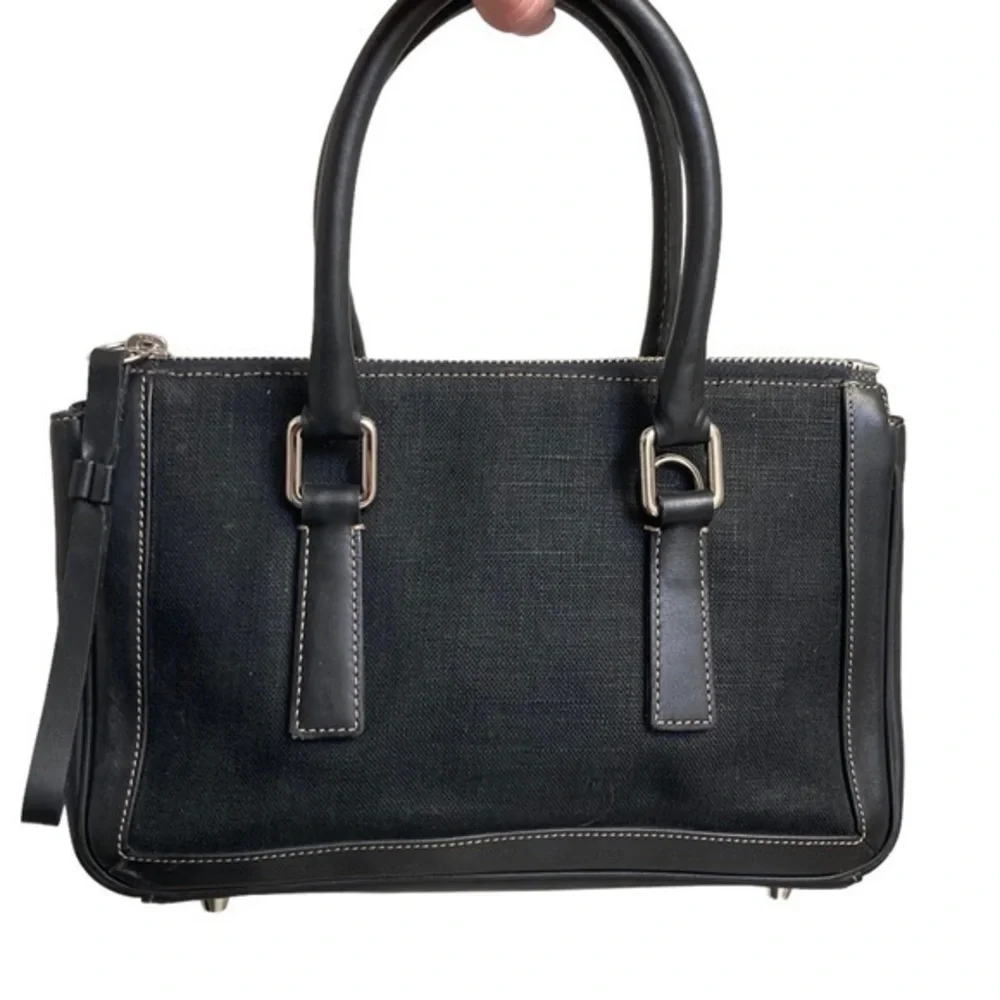 Coach RARE vintage fabric and leather 9436 mini bag with crossbody strap